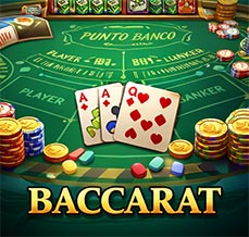 Baccarat table game artwork